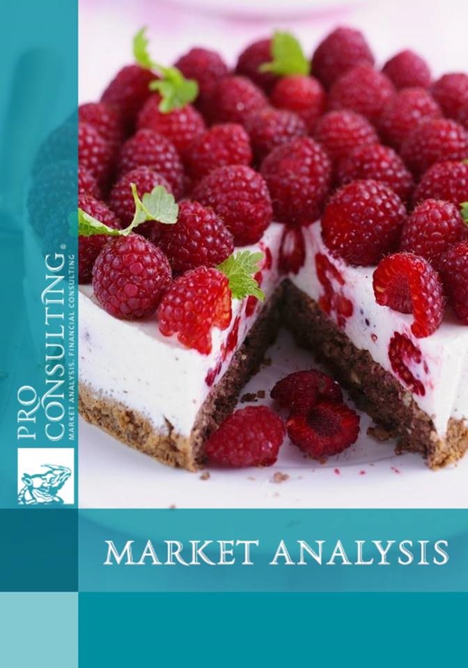 Analysis of foreign trade (exports and imports) in the market of frozen cakes in Ukraine. 2016